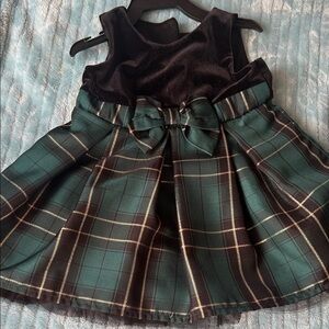 Plaid Dress with Bow